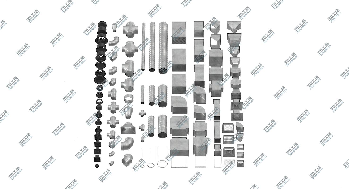 images/goods_img/202104092/3D Ceiling Ventilation Elements Collection model/4.jpg